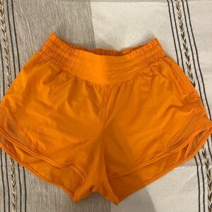 lululemon athletica Bright Orange Athletic Shorts